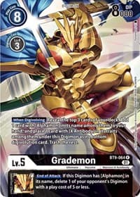 Grademon (Alternate Art) - X Record - Digimon Card Game card