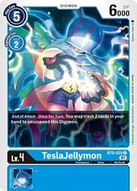 TeslaJellymon - X Record - Digimon Card Game card