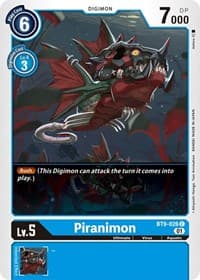 Piranimon - X Record - Digimon Card Game card