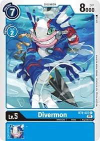 Divermon - X Record - Digimon Card Game card