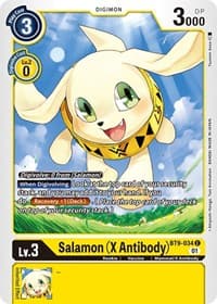 Salamon (X Antibody) - X Record - Digimon Card Game card