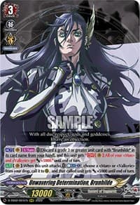 Unwavering Determination, Brunhilde - D-TB02: Record of Ragnarok - Cardfight Vanguard card