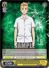 Fight Me One-On-One, Takemichi (SR) - Tokyo Revengers - Weiss Schwarz card