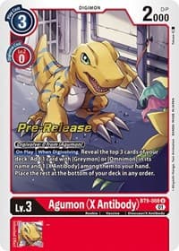 Agumon (X Antibody) - X Record Pre-Release Cards - Digimon Card Game card