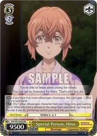 Special Person, Hina - Tokyo Revengers - Weiss Schwarz card