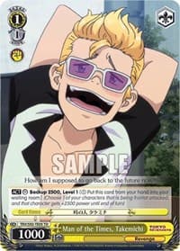 Man of the Times, Takemichi - Tokyo Revengers - Weiss Schwarz card