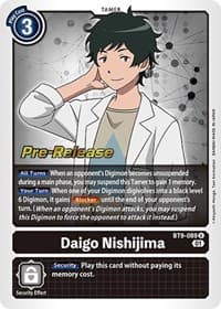 Daigo Nishijima - X Record Pre-Release Cards - Digimon Card Game card