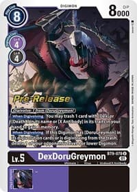 DexDoruGreymon - X Record Pre-Release Cards - Digimon Card Game card