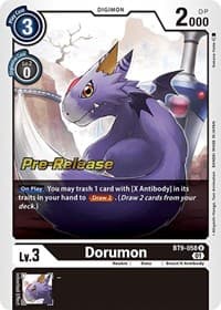Dorumon - X Record Pre-Release Cards - Digimon Card Game card