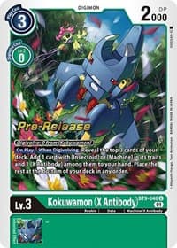 Kokuwamon (X Antibody) - X Record Pre-Release Cards - Digimon Card Game card