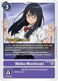 Meiko Mochizuki - X Record Pre-Release Cards - Digimon Card Game card