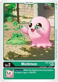 Motimon - X Record Pre-Release Cards - Digimon Card Game card