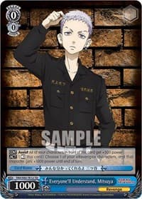 Everyone'll Understand, Mitsuya - Tokyo Revengers - Weiss Schwarz card