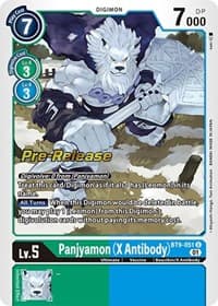 Panjyamon (X Antibody) - X Record Pre-Release Cards - Digimon Card Game card