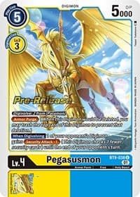Pegasusmon - X Record Pre-Release Cards - Digimon Card Game card