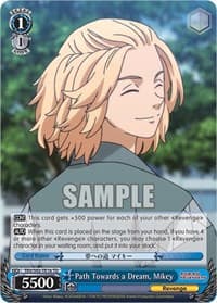 Path Towards a Dream, Mikey - Tokyo Revengers - Weiss Schwarz card