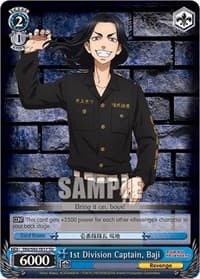 1st Division Captain, Baji - Tokyo Revengers - Weiss Schwarz card