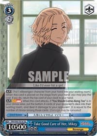 Take Good Care of Her, Mikey - Tokyo Revengers - Weiss Schwarz card