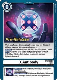 X Antibody - X Record Pre-Release Cards - Digimon Card Game card