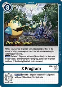 X Program - X Record Pre-Release Cards - Digimon Card Game card