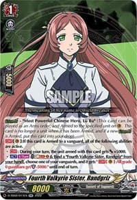 Fourth Valkyrie Sister, Randgriz - D-TB02: Record of Ragnarok - Cardfight Vanguard card
