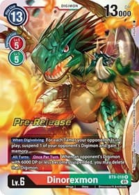 Dinorexmon - X Record Pre-Release Cards - Digimon Card Game card