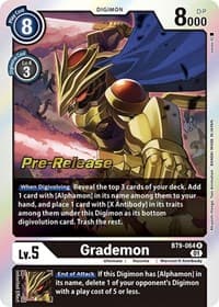 Grademon - X Record Pre-Release Cards - Digimon Card Game card