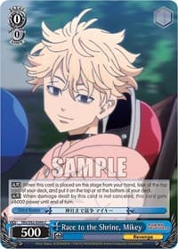 Race to the Shrine, Mikey - Tokyo Revengers - Weiss Schwarz card