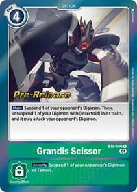 Grandis Scissor - X Record Pre-Release Cards - Digimon Card Game card
