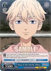 King of the World, Mikey - Tokyo Revengers - Weiss Schwarz card