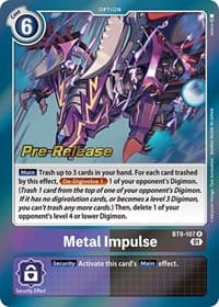 Metal Impulse - X Record Pre-Release Cards - Digimon Card Game card