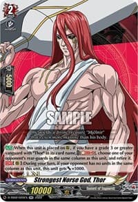 Strongest Norse God, Thor - D-TB02: Record of Ragnarok - Cardfight Vanguard card