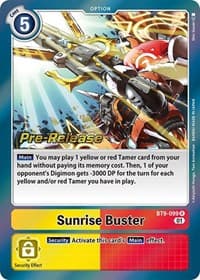 Sunrise Buster - X Record Pre-Release Cards - Digimon Card Game card