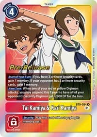 Tai Kamiya & Kari Kamiya - X Record Pre-Release Cards - Digimon Card Game card