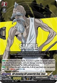 All-knowing All-powerful God, Zeus - D-TB02: Record of Ragnarok - Cardfight Vanguard card