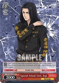 Special Attack Unit, Baji - Tokyo Revengers - Weiss Schwarz card