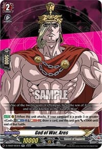 God of War, Ares - D-TB02: Record of Ragnarok - Cardfight Vanguard card
