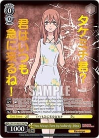 You Always Turn Up Suddenly, Hina (TRV) - Tokyo Revengers - Weiss Schwarz card