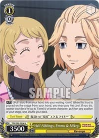 Half-Siblings, Emma & Mikey - Tokyo Revengers - Weiss Schwarz card