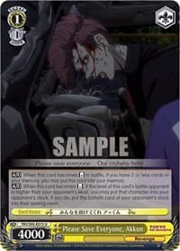 Please Save Everyone, Akkun - Tokyo Revengers - Weiss Schwarz card