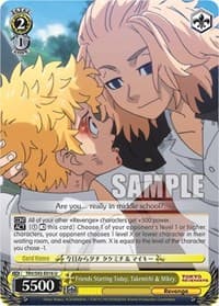 Friends Starting Today, Takemichi & Mikey - Tokyo Revengers - Weiss Schwarz card