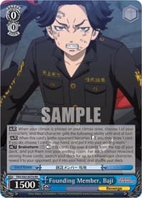 Founding Member, Baji - Tokyo Revengers - Weiss Schwarz card
