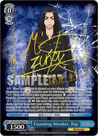 Founding Member, Baji (SSP) - Tokyo Revengers - Weiss Schwarz card