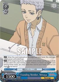 Founding Member, Mitsuya - Tokyo Revengers - Weiss Schwarz card
