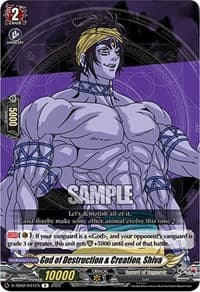 God of Destruction & Creation, Shiva - D-TB02: Record of Ragnarok - Cardfight Vanguard card