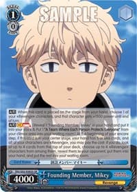 Founding Member, Mikey (SR) - Tokyo Revengers - Weiss Schwarz card