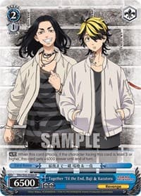Together 'Til the End, Baji & Kazutora - Tokyo Revengers - Weiss Schwarz card