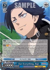 Our Everything, Baji - Tokyo Revengers - Weiss Schwarz card