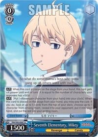 Seventh Elementary, Mikey - Tokyo Revengers - Weiss Schwarz card