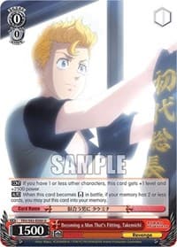 Becoming a Man That's Fitting, Takemichi - Tokyo Revengers - Weiss Schwarz card